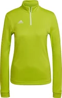 Bluzy damskie - Adidas Bluza damska adidas Entrada 22 Top Training limonkowa HC5052 2XS - miniaturka - grafika 1