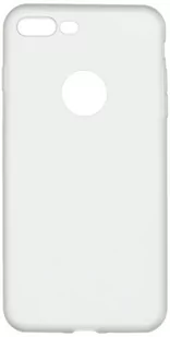 Etui ochronne z silikonu do iPhone 8 Plus, Apple matowe, ultracienkie, żel ochronny, miękki, biały - Etui i futerały do telefonów - miniaturka - grafika 1