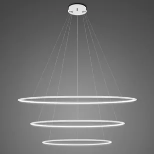 Altavola Design Lampa wisząca Lampa wisząca Ledowe Okręgi No.3 100 cm in 4k biała LA075/P_100_in_4k_white - Lampy sufitowe - miniaturka - grafika 1