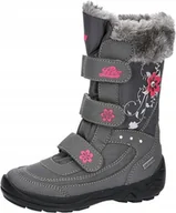 Śniegowce damskie - LICO DZIEWCZĘCE ŚNIEGOWCE NA RZEPY SZARE 35 ŻDE - miniaturka - grafika 1