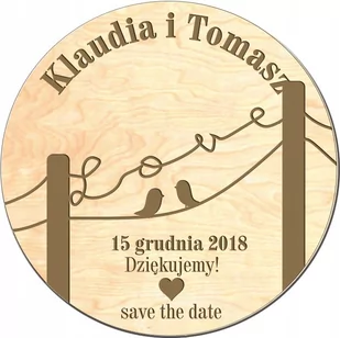 Podziękowanie dla gości ślub, wesele magnes mk7 - Magnesy - miniaturka - grafika 1