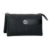 Portfele - Pepe Jeans Sprig Portfel z trzema przegrodami Czarny 17,5x9,5x2 cm Sztuczna skóra by Joumma Bags, Czarny (Black), Talla única, Portfel z trzema przegródkami - miniaturka - grafika 1