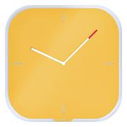 Zegary - Żółty zegar ścienny z powierzchnią do pisania Leitz Cosy - miniaturka - grafika 1