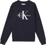 Bluzy męskie - Calvin Klein Bluza Męska Core Monogram Crewne Navy J30J320933 Chw M - miniaturka - grafika 1