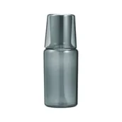 Karafki - Hario Colors Night Carafe Karafka ze szklanką szara 600 ml + 280 ml - miniaturka - grafika 1