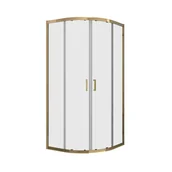 Kabiny prysznicowe - Kabina prysznicowa 90 x 90 cm Ina Gold Liveno - miniaturka - grafika 1