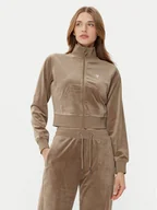 Bluzy damskie - Guess Bluza V3BQ22 KBXI2 Brązowy Regular Fit - miniaturka - grafika 1