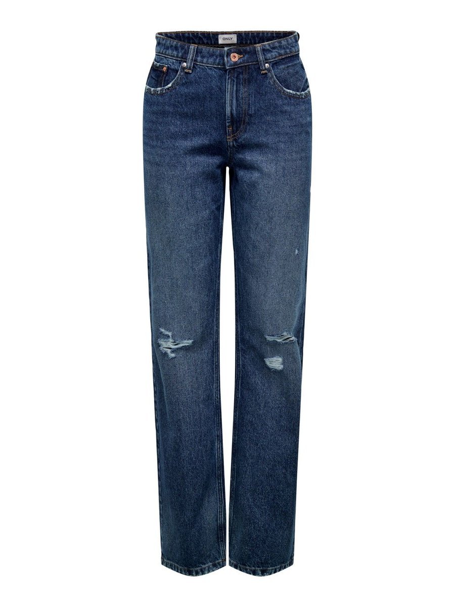 jeans donna only 15255956 onldad l.34 dark blue denim