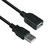 Kable komputerowe i do monitorów - Przedłużacz USB-A, 1.5 m, czarny - miniaturka - grafika 1