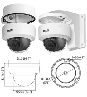 BCS BCS-V-DI221IR3 Kamera IP sieciowa 2 MPx IR 30m BCS View - Kamery IP - miniaturka - grafika 3