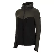 Bluzy damskie - Macron Damska bluza Athleisure Fcc Mazyr Woman 3D Fzip z kapturem Milgrn/Blk Wmn, zielono-czarna, M, Zielono-czarny, M - miniaturka - grafika 1