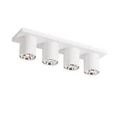 Lampy sufitowe - QAZQA Nowoczesny reflektor sufitowy biały 4-punktowy - Tubo - miniaturka - grafika 1