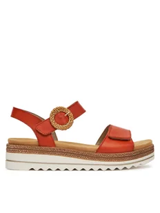 Remonte Sandały D0Q52-39 Pomarańczowy - Sandały damskie - miniaturka - grafika 1