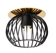 Oprawy, klosze i abażury - Candellux Sk-93 2241104 oczko lampa wpuszczana downlight 1x40W G9 złoty/czarny DO 20% RABATU W KOSZYKU - miniaturka - grafika 1