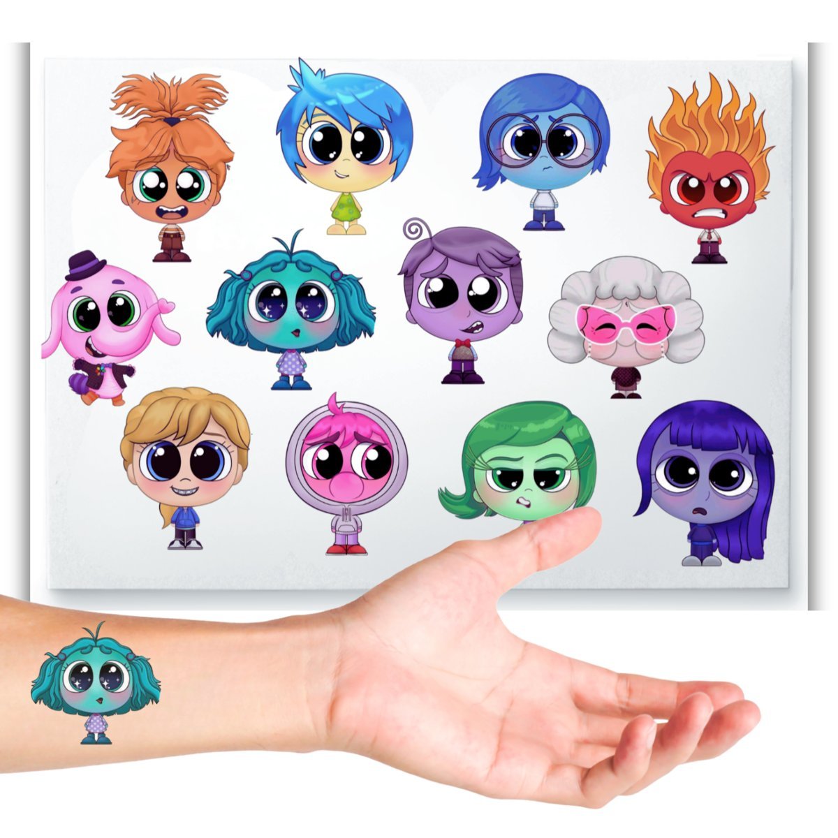 TATUAŻE W GŁOWIE SIĘ NIE MIEŚCI TYMCZASOWE DLA DZIECI DZIECIĘCE WZORY 12szt