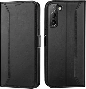 Etui na telefon komórkowy Samsung Galaxy S21 składane etui z klapką, czarne - Etui i futerały do telefonów - miniaturka - grafika 1