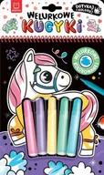 Kolorowanki, wyklejanki - Welurkowe kucyki. Dotykaj i koloruj - Agata Kaczyńska - miniaturka - grafika 1