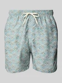 Kąpielówki męskie - Spodenki kąpielowe z elastycznym pasem - miniaturka - grafika 1