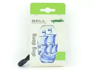 Dzwonki do roweru - Widek Dzwonek rowerowy DING DONG DELFT BLUE sailing boat połysk 1szt. (NEW) A-WDK-004287 - miniaturka - grafika 1