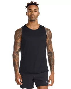 2XU Aero Tank T-Shirt bez rękawów, czarny/srebrny (czarny/srebrny refleksyjny), S męski, Czarny/srebrny (czarny/srebrny odblaskowy), S - Koszulki sportowe męskie - miniaturka - grafika 1