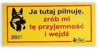 Pozostałe akcesoria dla psów - Dingo tabliczka ostrzegawcza "Zrób mi tę przyjemność i wejdź" - miniaturka - grafika 1