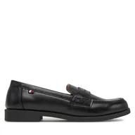 Buty dla chłopców - Półbuty Tommy Hilfiger T3B4-33173-1355 S Czarny - miniaturka - grafika 1
