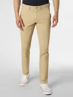 Spodnie męskie - DENIM by Nils Sundström Spodnie Mężczyźni Bawełna zielony wypukły wzór tkaniny, 36-30 - miniaturka - grafika 1