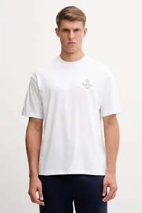 Hummel t-shirt bawełniany męski kolor biały z nadrukiem 229841 - Koszulki męskie - miniaturka - grafika 1