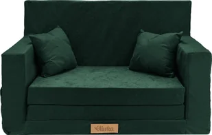 Blomster Rozkładana sofa piankowa dziecięca ZIELONA - Łóżka dla dzieci i młodzieży - miniaturka - grafika 1