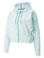Kurtki i kamizelki sportowe damskie - Puma Kurtka sportowa "Train Cloudspun" w kolorze turkusowym - miniaturka - grafika 1