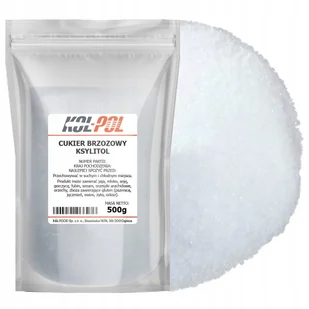 KSYLITOL FIŃSKI 500g Cukier brzozowy naturalny zamiennik cukru Kol-Pol - Cukier i słodziki - miniaturka - grafika 1