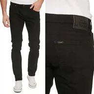 Spodnie męskie - Lee LUKE SLIM Black Rinse MOCNO ZWĘŻANE CZARNE SPODNIE JEANSOWE W34 L30 - miniaturka - grafika 1