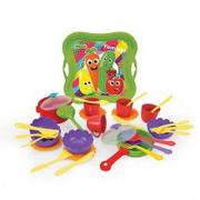 Zabawki AGD - Wader Zestaw kuchenny z tacą Kitchen set 33 elementy - miniaturka - grafika 1