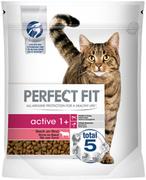 Sucha karma dla kotów - Perfect Fit Active 1+, z wołowiną - 2 x 1,4 kg - miniaturka - grafika 1
