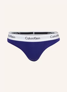 Majtki damskie - Calvin Klein Stringi Modern Cotton violett - grafika 1