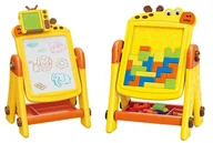 Mały naukowiec - Duża Tablica Dwustronna 2w1 dla dzieci do PISANIA i Układania Klocków 3L+ - miniaturka - grafika 1