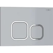 Przyciski spłukujące - Mexen Tex 03 przycisk spłukujący, chrom matowy - 6103-04 - miniaturka - grafika 1