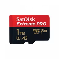 Karty pamięci - SanDisk microSDXC Extreme Pro 1TB 200/140 MB/s A2 V30 UHS-I U3 - miniaturka - grafika 1