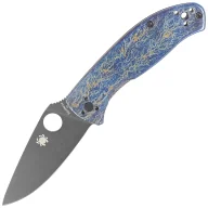 Noże - Nóż składany Spyderco Tenacious R.I.L. Disarray Titanium, Black D2 by Eric Glesser (C122TIBLBKD2P) - miniaturka - grafika 1