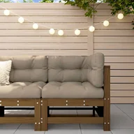 Sofy ogrodowe - vidaXL Ogrodowa sofa narożna, miodowy brąz, lite drewno sosnowe - miniaturka - grafika 1
