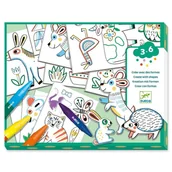 Masy plastyczne - Djeco, zestaw kreatywny Świat zwierząt, DJ08997 - miniaturka - grafika 1