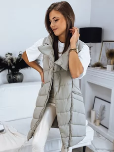 Kamizelka damska pikowana SERKIS zielona Dstreet TY3279-M - Kamizelki damskie - miniaturka - grafika 1