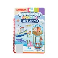 Zabawki kreatywne - Melissa&Doug PAW Patrol naklejki do wielokrotnego naklejania z klapkami - Adventure Bay 33254 - miniaturka - grafika 1