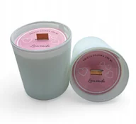Świece - 2x Świeca Sojowa ręcznie robiona Handmade białym mat 230 ml Lawenda - miniaturka - grafika 1