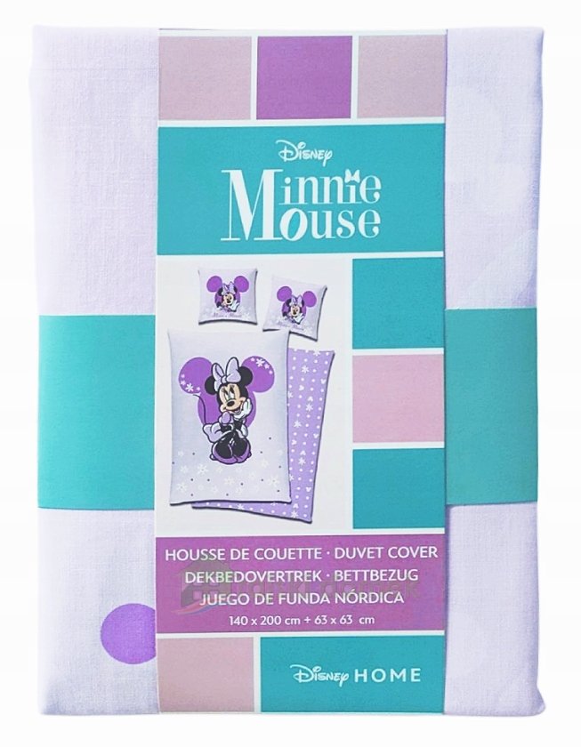 Pościel dziecięca młodzieżowa 140x200 Myszka Minnie Miki Mini Mouse Disney