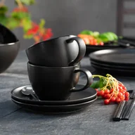 Serwisy do kawy i herbaty - Serwis do kawy czarny na 6 osób BLACK ONYX - miniaturka - grafika 1
