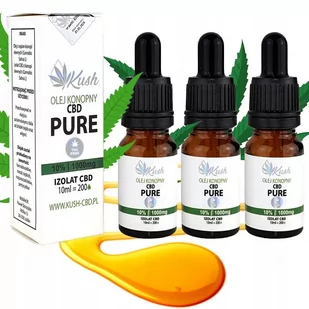 Olejek Konopny Kush Cbd Pure 10% 3000 mg | 3x 10ml - Suplementy naturalne - miniaturka - grafika 1