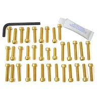 Części motocyklowe - Pro-Bolt EDU054 aluminiowy zestaw śrub silnikowych do Ducati 900 stal nierdzewna, złoto, - miniaturka - grafika 1