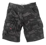 Spodnie męskie - spodnie bojówki krótkie TROOPER SHORTS black camo-XL - miniaturka - grafika 1