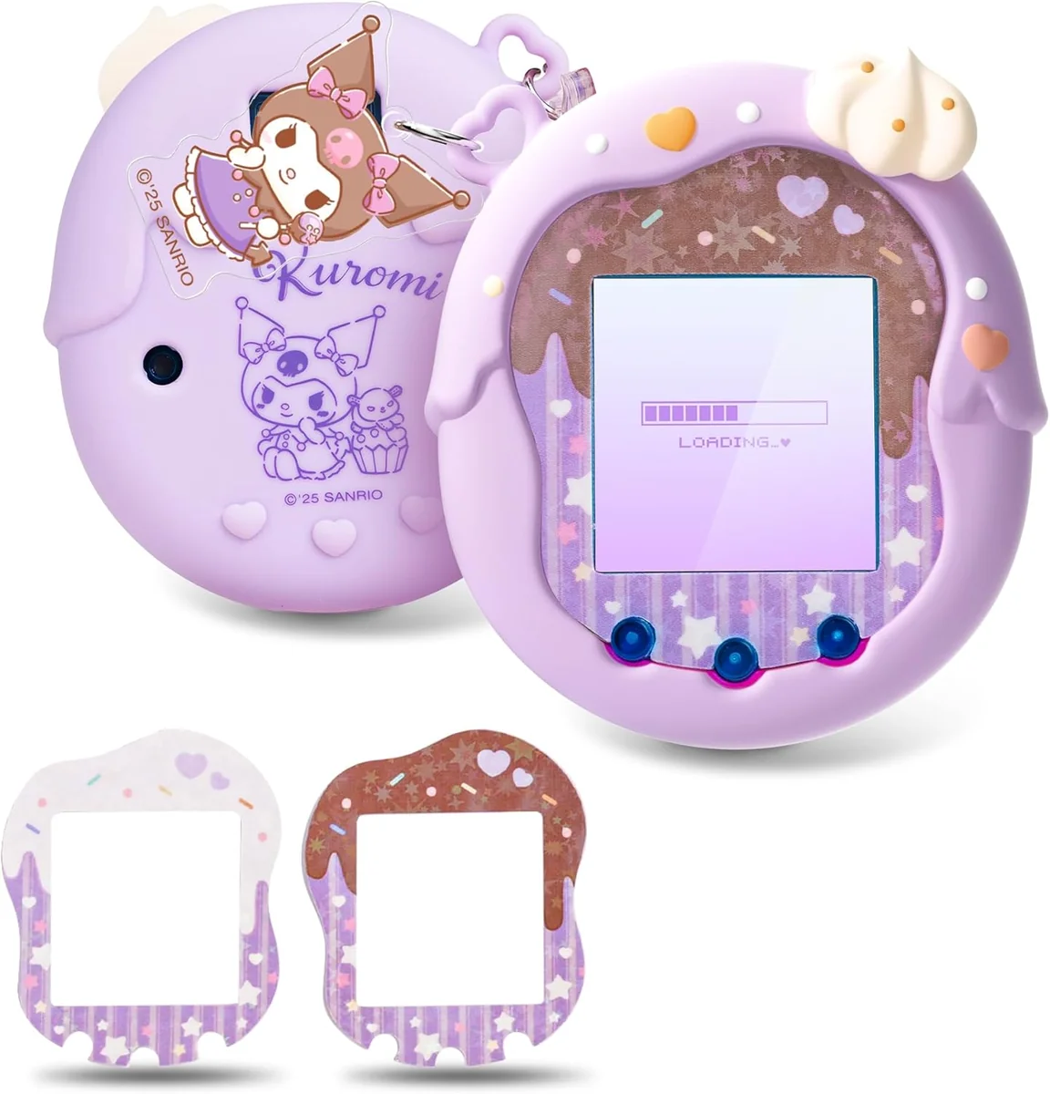 Miękkie silikonowe etui ochronne do Tamagotchi Uni wzór serca